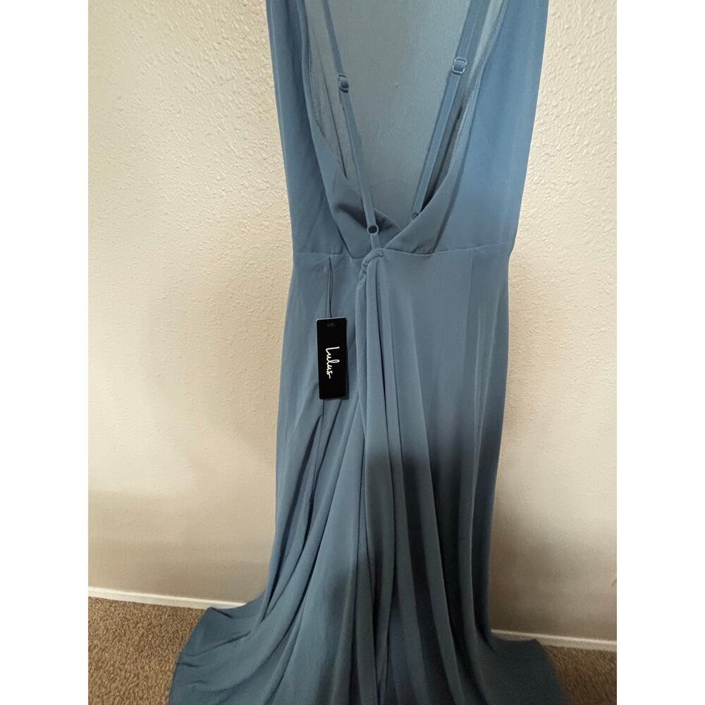 NWT Women’s Lulus Formal Wedding Prom Dress Cross Back, size Large L - Picture 4 of 4